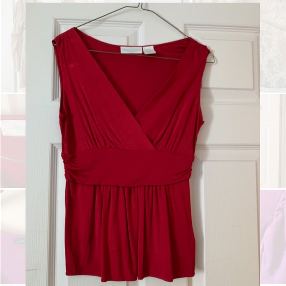 washington stretch Tops - Red Washington Stretch blouse